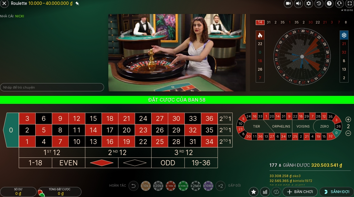 Tải Go88 cược vòng ngoài Roulette