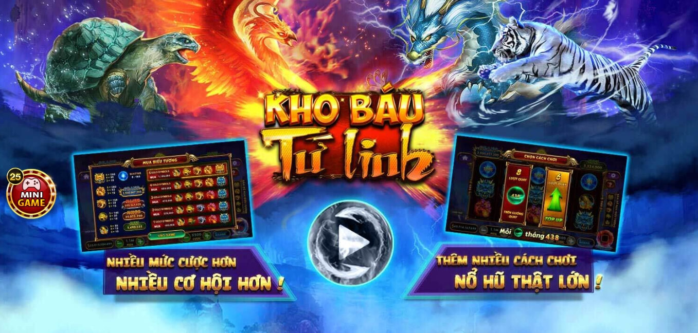 thông tin về slot Kho báu tứ linh ở Go88 ios