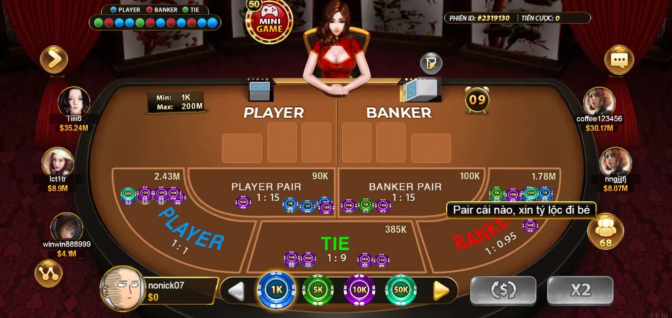 Quy tắc chơi Baccarat ở Go88 ios