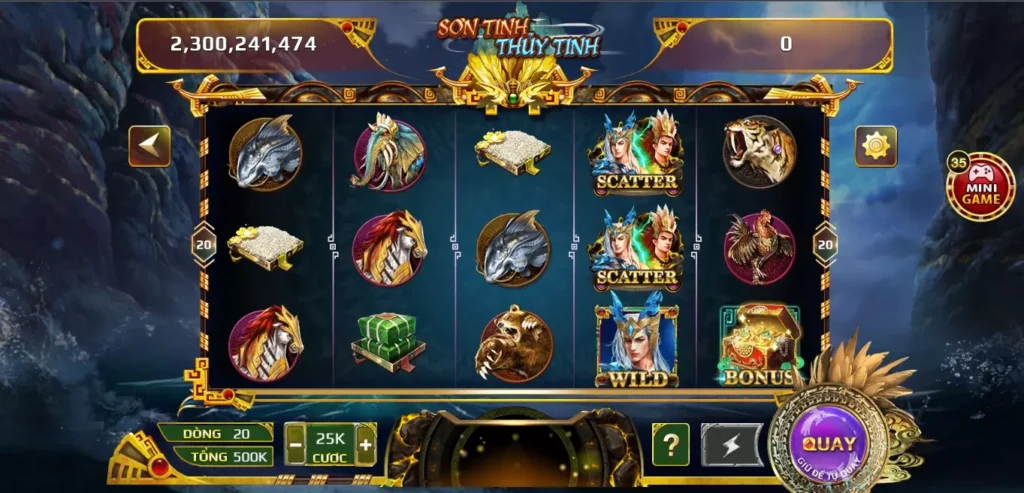 Trải nghiệm slot Sơn tinh thủy tinh Go 88