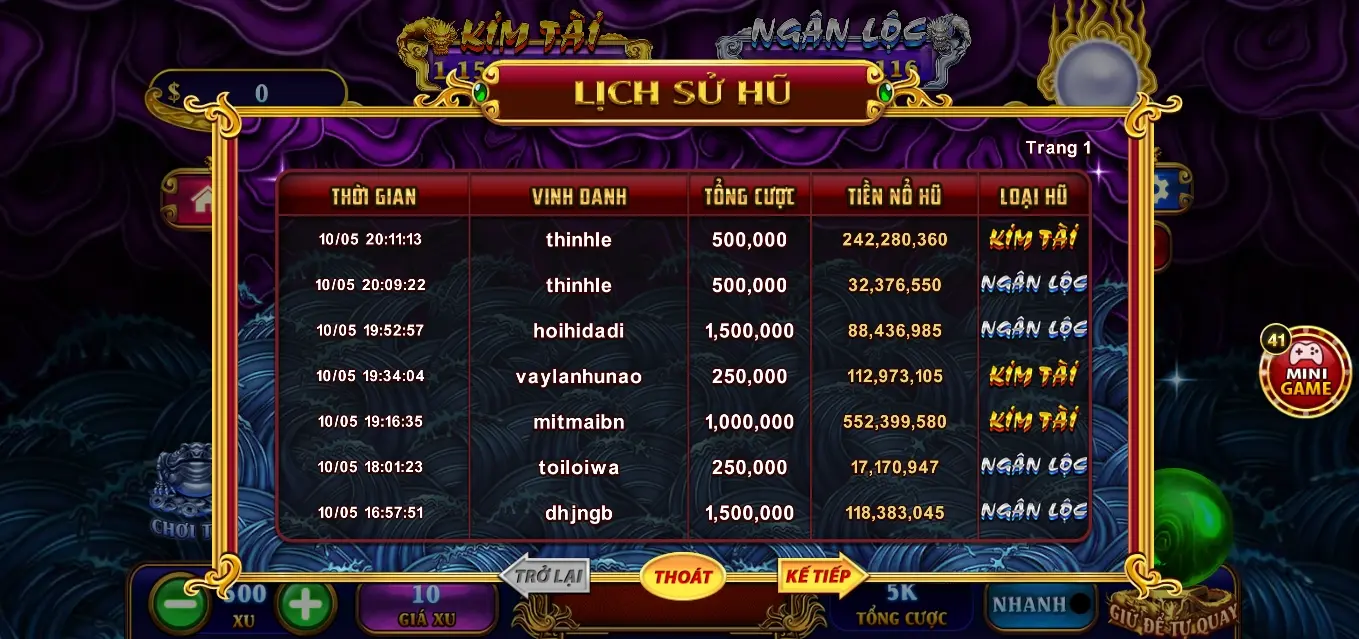 Nổ hũ Jackpot Kho tàng ngũ long từ tải Go88