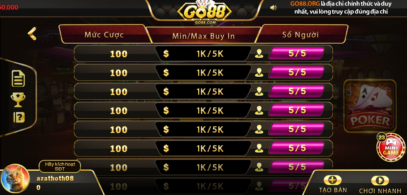 Lý do nên chọn link tải Go88 trải nghiệm game bài Poker