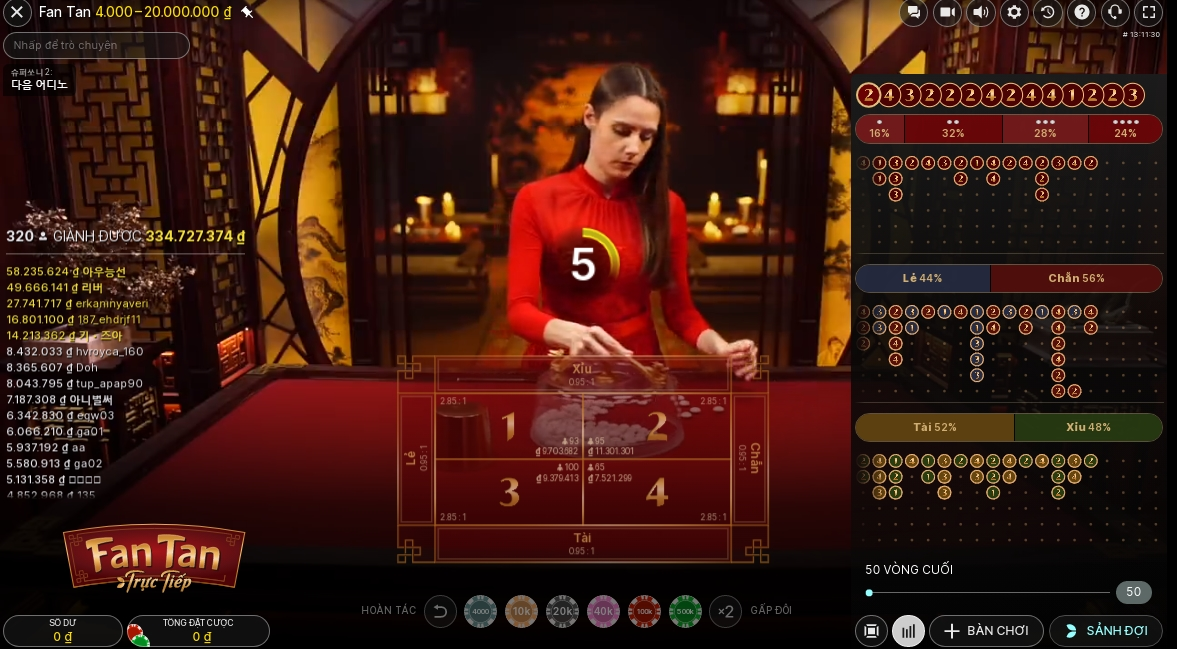 chơi game casino Fan tan khi tham gia Go88 online