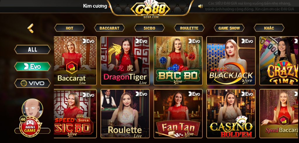 Tìm hiểu các khía cạnh của game Rồng hổ Go88 Android