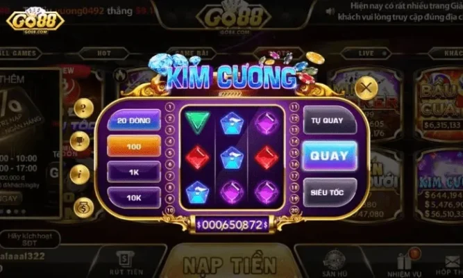 kim cuong go88 trai nghiem mini game thuong cao min 11zon